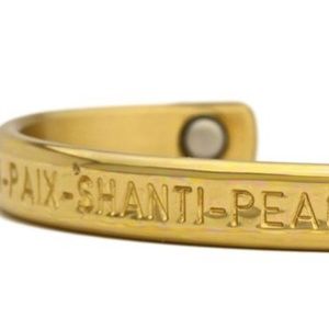 NEW Peace Brass Magnetic Bracelet by Sergio Lub